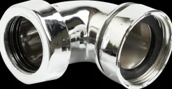 Afløbsvinkel 1 1/4'' x 32 mm - krom