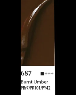 Akrylfarve 100 ml Burnt umber