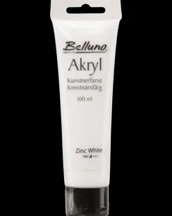 Akrylfarve 100 ml Zinc white