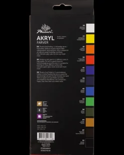 Akrylfarvesæt - 12 ml