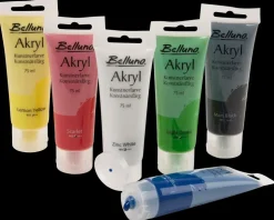 Akrylfarvesæt 6 x 75 ml