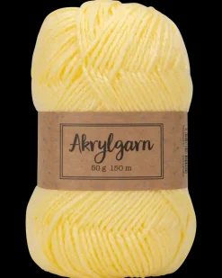 Akrylgarn 50 g - gul