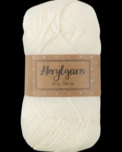 Akrylgarn 50 g - hvid