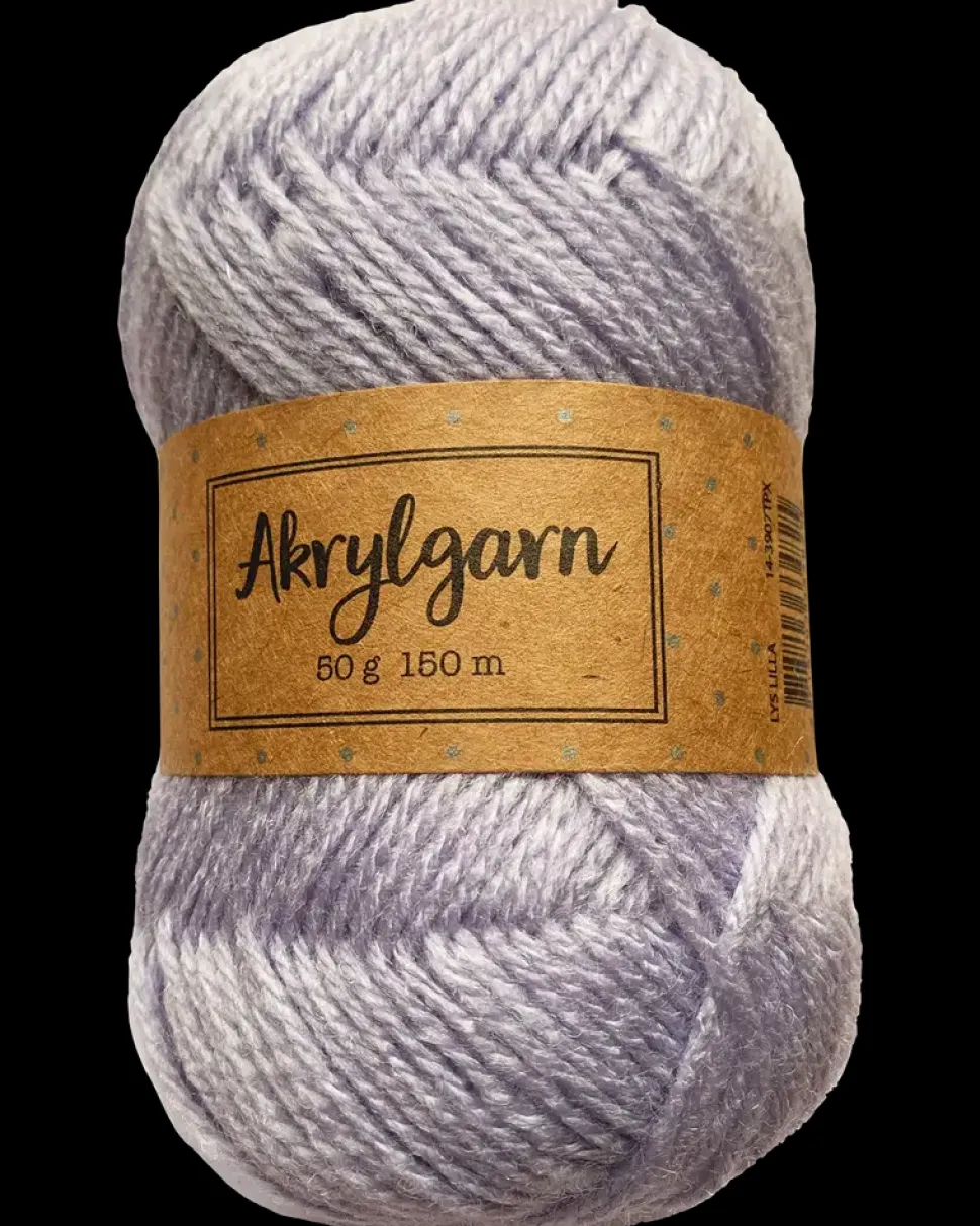 Akrylgarn 50 g - lys lilla
