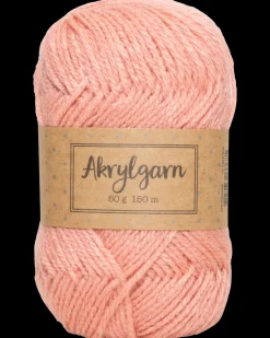 Akrylgarn 50 g - lys orange