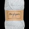Akrylgarn 50 g - lysegrå