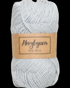 Akrylgarn 50 g - lysegrå