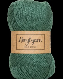 Akrylgarn 50 g - mørkegrøn