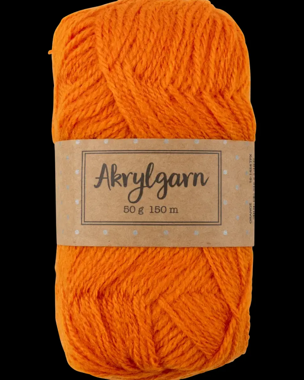Akrylgarn 50 g - orange