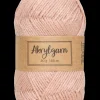 Akrylgarn 50 g - støvet rosa