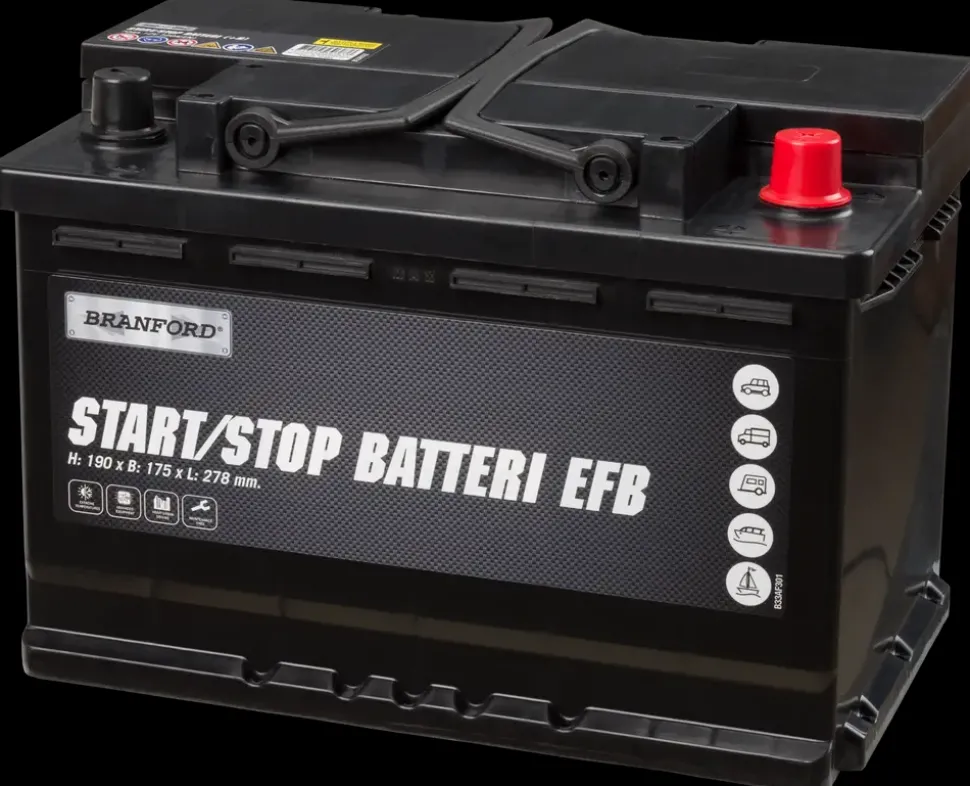 Autobatteri Start/Stop EFB 70Ah +højre