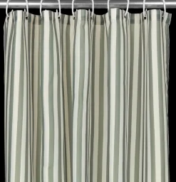 Badeforhæng 140 x 200 cm - Grøn stribet
