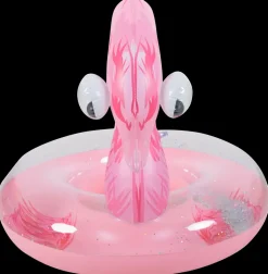 Badering Flamingo med glimmer