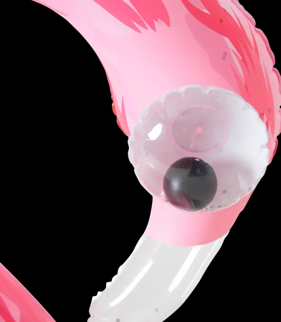 Badering Flamingo med glimmer