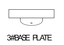 Base 3# til bundramme metal