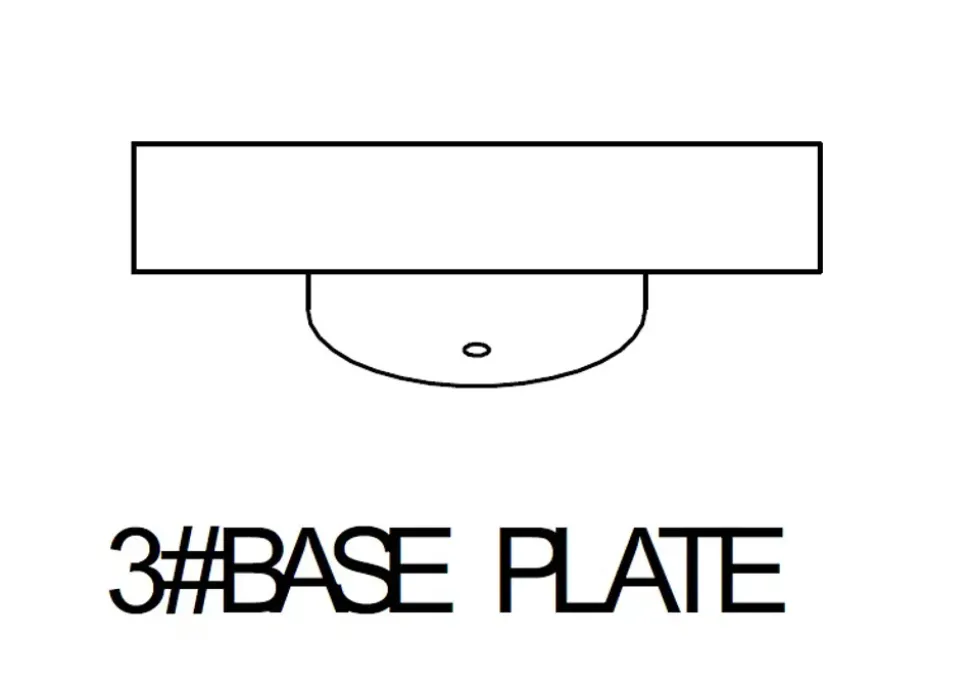 Base 3# til bundramme metal