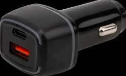 Biloplader 12/24 DC med dobbelt USB-udtag
