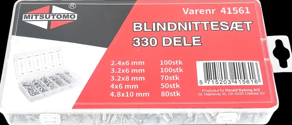 Blindnittesæt 330 stk.