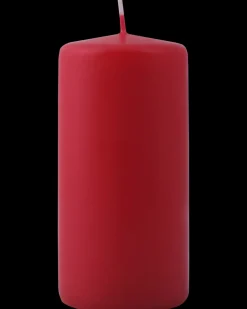 Bloklys Ø5,8 x H 12 cm rød