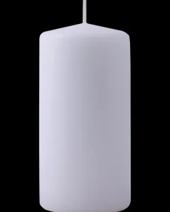 Bloklys Ø5,8 x H12 cm hvid