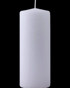 Bloklys Ø5,8 x H15 cm hvid