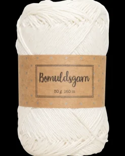 Bomuldsgarn 50 g - hvid