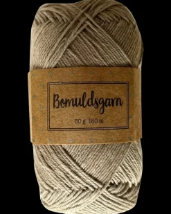 Bomuldsgarn 50 g - lys brun