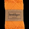 Bomuldsgarn 50 g - lys orange