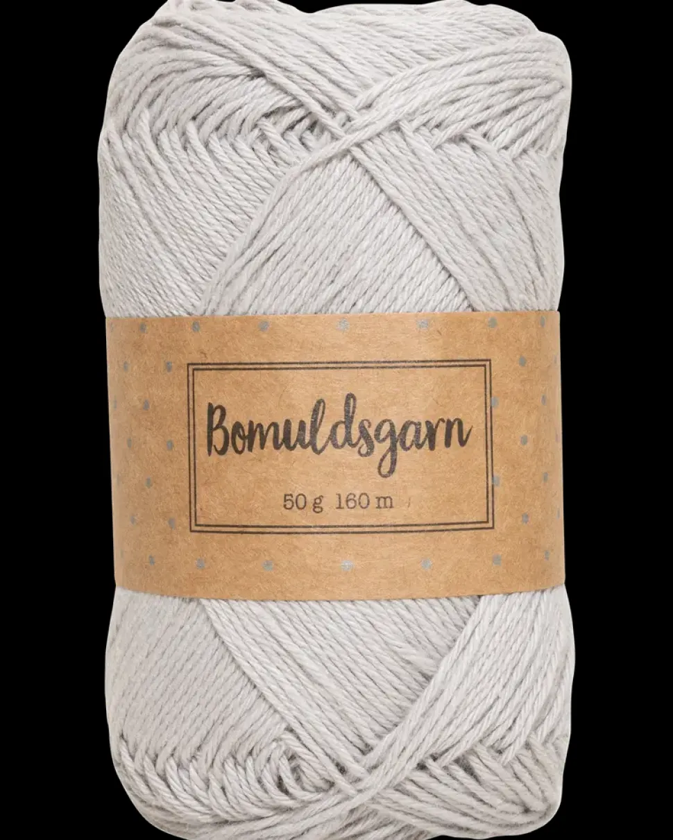 Bomuldsgarn 50 g - lysegrå