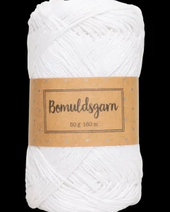 Bomuldsgarn 50 g - optisk hvid