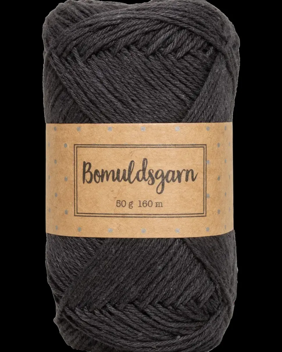 Bomuldsgarn 50 g - sort
