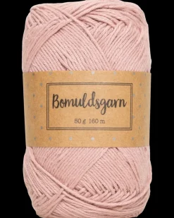Bomuldsgarn 50 g - støvet rosa