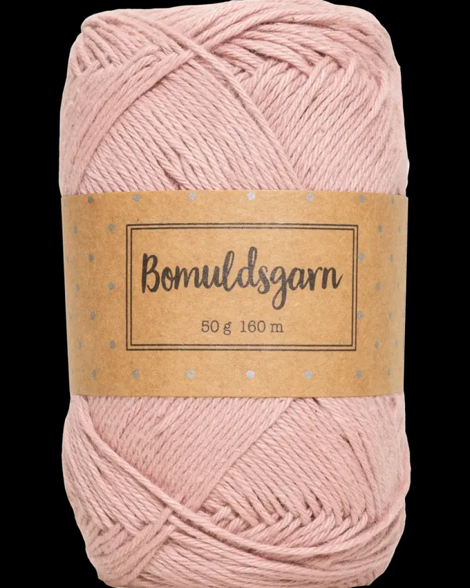 Bomuldsgarn 50 g - støvet rosa