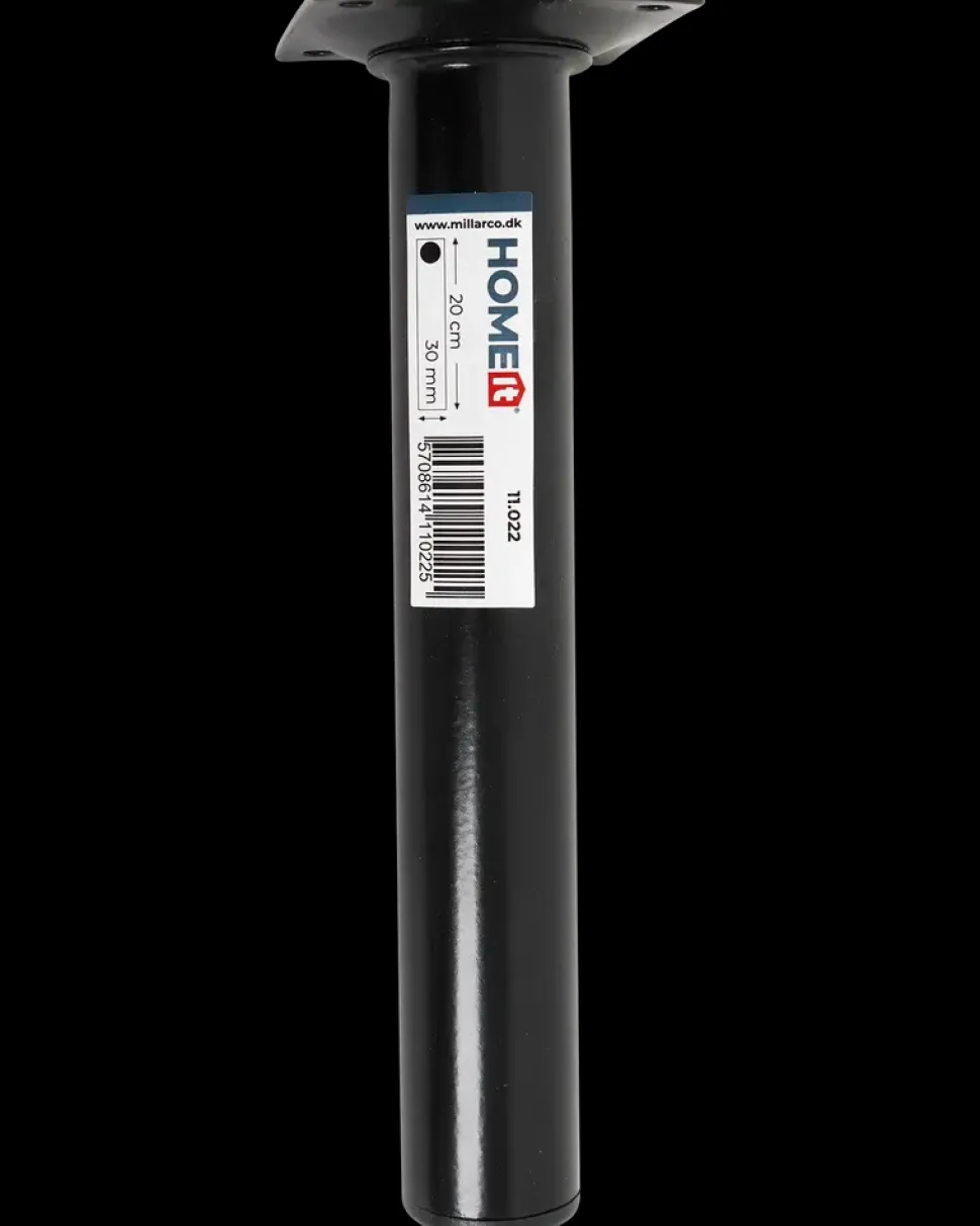 Bordben Sort Ø30 mm - H 20 cm