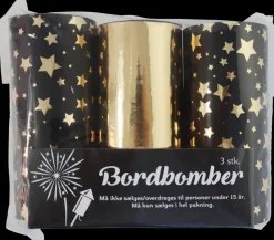 Bordbombe 10 cm - assorterede farver