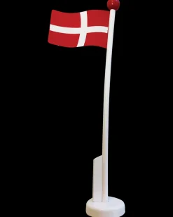 Bordflag i træ H. 21 cm