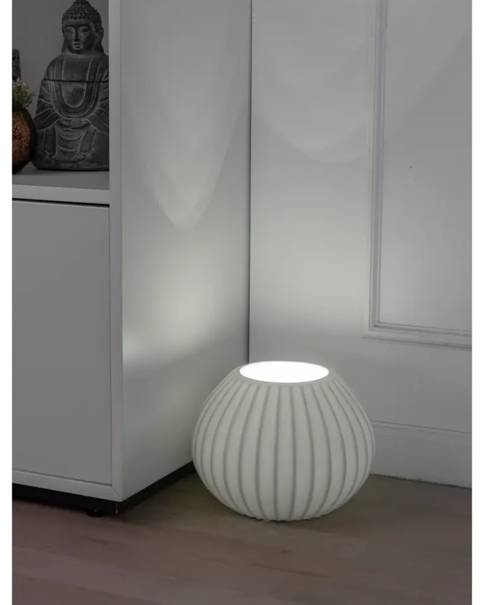 Bordlampe H. 17 cm - hvid