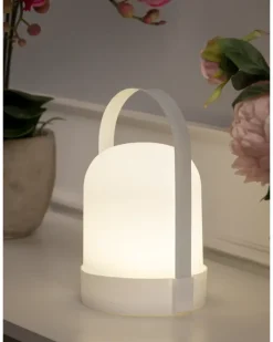 Bordlampe hvid - H21 cm