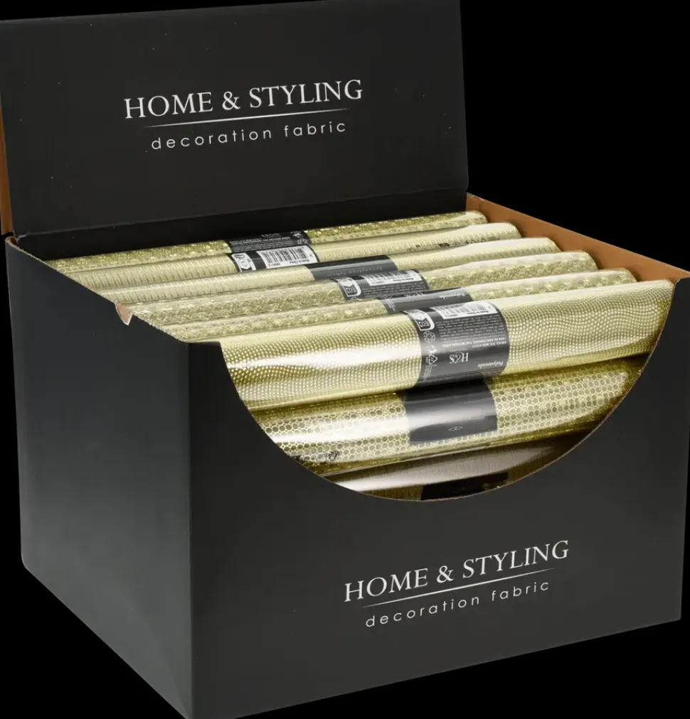 Bordløber guld - assorterede designs