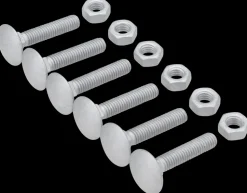 Bræddebolt + møtrik M6 x 30 mm 6-pak