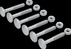 Bræddebolt + møtrik M6 x 40 mm 6-pak