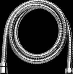 Bruseslange 150 cm - krom