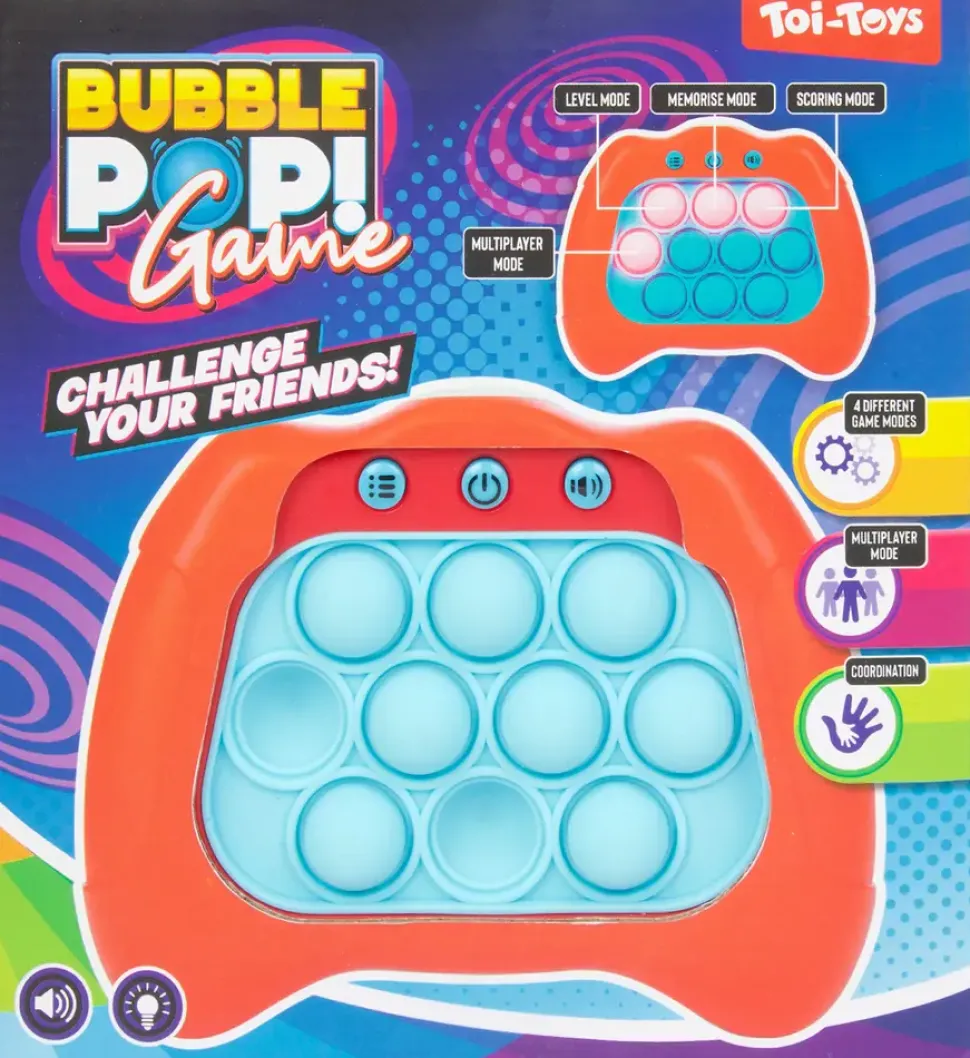 Bubble pop reaktionsspil - assorterede farver