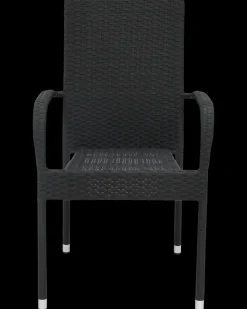 Cadiz Stabelstol - Sort Rattan