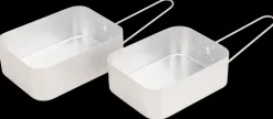 Camping kasserollesæt aluminium 2 dele
