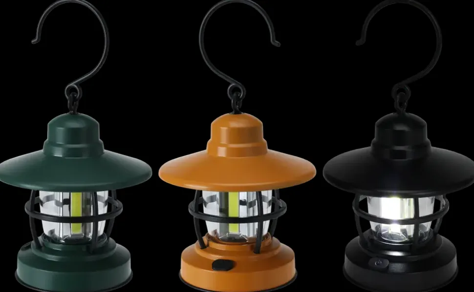 Campinglampe - assorterede farver
