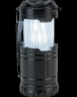 Campinglampe med flamme - ass. farver