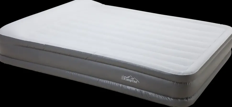 CampOut Luftmadras med indbygget pumpe 151x198cm