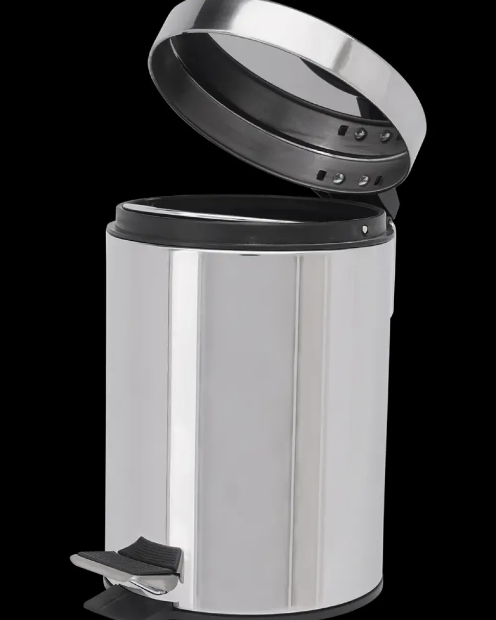 CARLSBAD Pedalspand 3 liter og toiletbørste stål