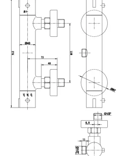 CARLSBAD Termostatbatteri - hvid